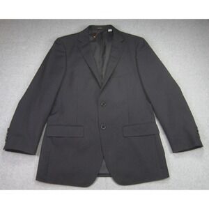 Ralph Lauren Suit Jacket Mens 40R‎ Black Pinstripe 100% Wool Suit Separate